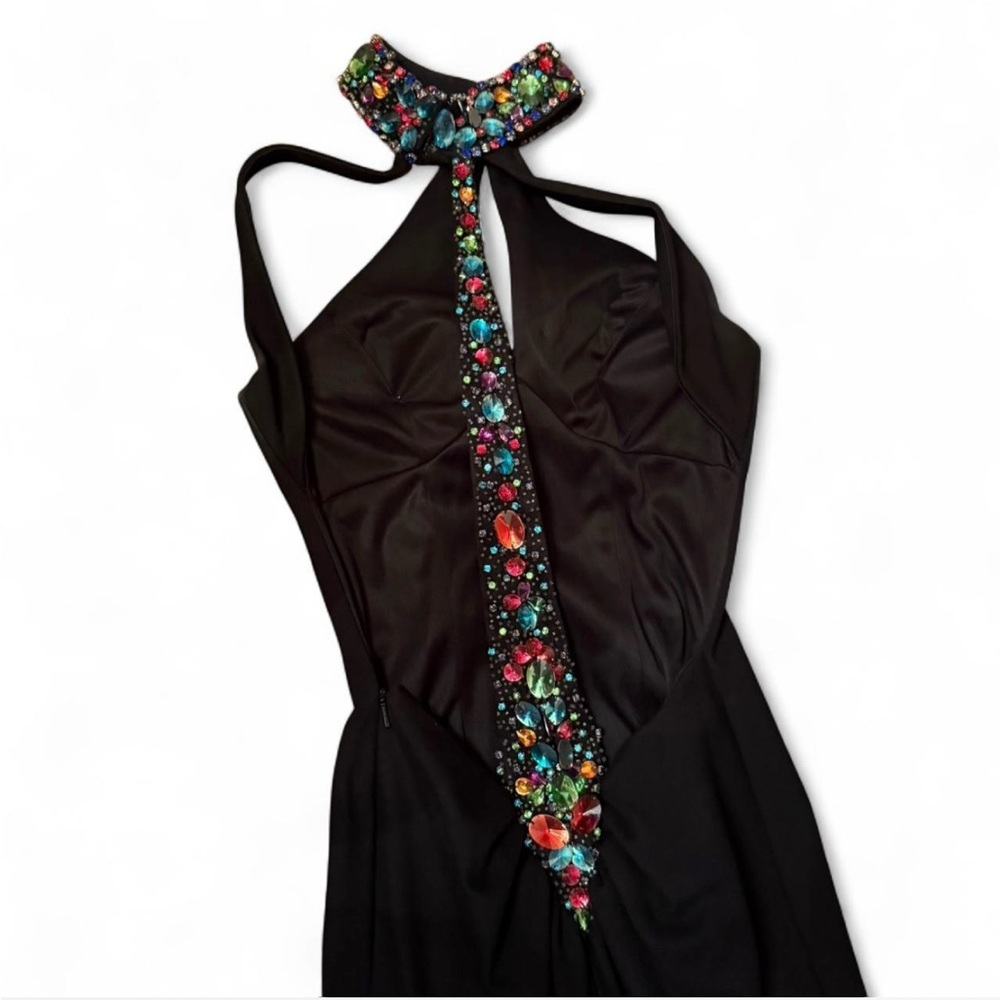 Sherri Hill Black Evening Gown 00 for prom or pageant  dress gown - Picture 4 of 7
